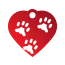 Paw Three Paw Pet Tags