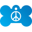 Peace Peace Pet Tags