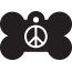 Peace Peace Pet Tags