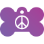 Peace Peace Pet Tags