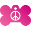 Peace Peace Pet Tags
