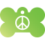 Peace Peace Pet Tags
