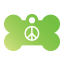 Peace Peace Pet Tags