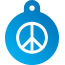 Peace Peace Pet Tags
