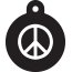 Peace Peace Pet Tags