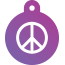 Peace Peace Pet Tags