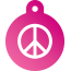 Peace Peace Pet Tags