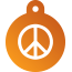 Peace Peace Pet Tags