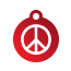 Peace Peace Pet Tags