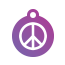 Peace Peace Pet Tags