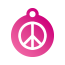 Peace Peace Pet Tags