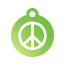 Peace Peace Pet Tags