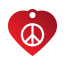 Peace Peace Pet Tags