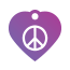 Peace Peace Pet Tags