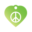 Peace Peace Pet Tags