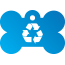 Peace Recycle Pet Tags