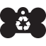Peace Recycle Pet Tags