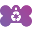 Peace Recycle Pet Tags