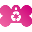 Peace Recycle Pet Tags