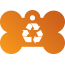Peace Recycle Pet Tags
