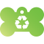 Peace Recycle Pet Tags