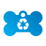 Peace Recycle Pet Tags