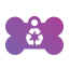 Peace Recycle Pet Tags