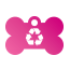 Peace Recycle Pet Tags