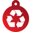 Peace Recycle Pet Tags