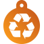 Peace Recycle Pet Tags