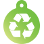 Peace Recycle Pet Tags