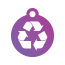 Peace Recycle Pet Tags