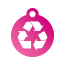 Peace Recycle Pet Tags