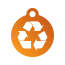 Peace Recycle Pet Tags
