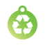 Peace Recycle Pet Tags