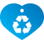 Peace Recycle Pet Tags