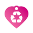 Peace Recycle Pet Tags