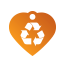 Peace Recycle Pet Tags