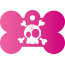 Punk Cartoon Skull Pet Tags