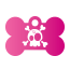 Punk Cartoon Skull Pet Tags
