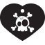Punk Cartoon Skull Pet Tags