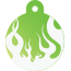 Punk Flame Pet Tags