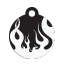 Punk Flame Pet Tags