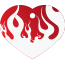 Punk Flame Pet Tags