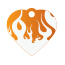 Punk Flame Pet Tags