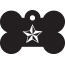 Punk Nautical Star Pet Tags