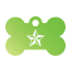 Punk Nautical Star Pet Tags