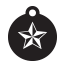 Punk Nautical Star Pet Tags