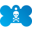 Punk Pirate Skull Pet Tags