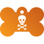 Punk Pirate Skull Pet Tags
